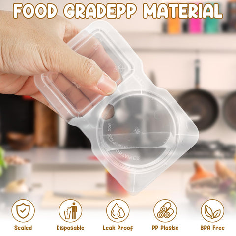 SUPPHOUS two-compartments snack container opened to reveal dual compartments for variety.