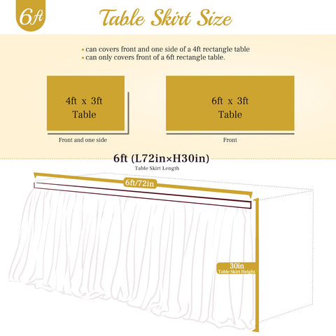Suppromo pink table skirt ideal for baby shower decor on princess-themed tables