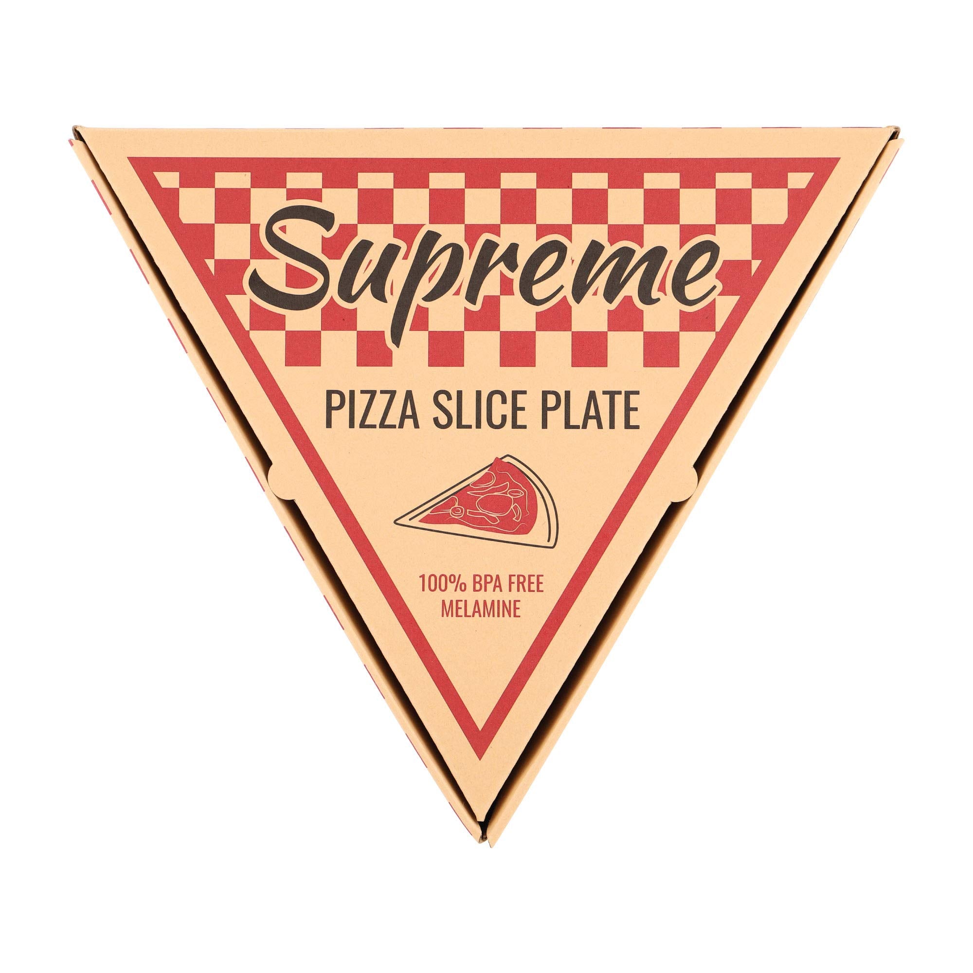 BPA-free Supreme Housewares plate suited for indoor and outdoor dining.
