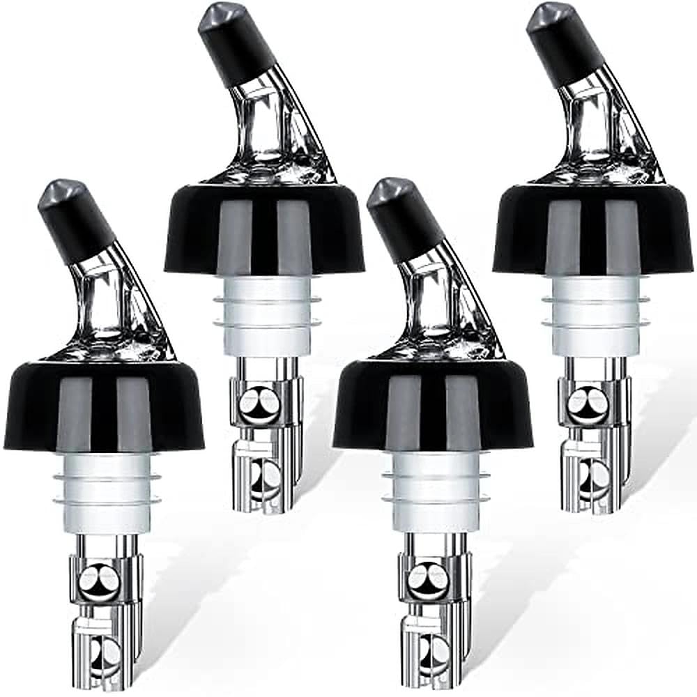SuproBarware automatic measured bottle pourer in action delivering precise 1oz pours