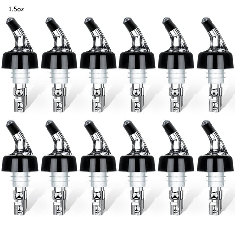 SuproBarware automatic pourer on bottle delivering precise 1.5 oz pours.