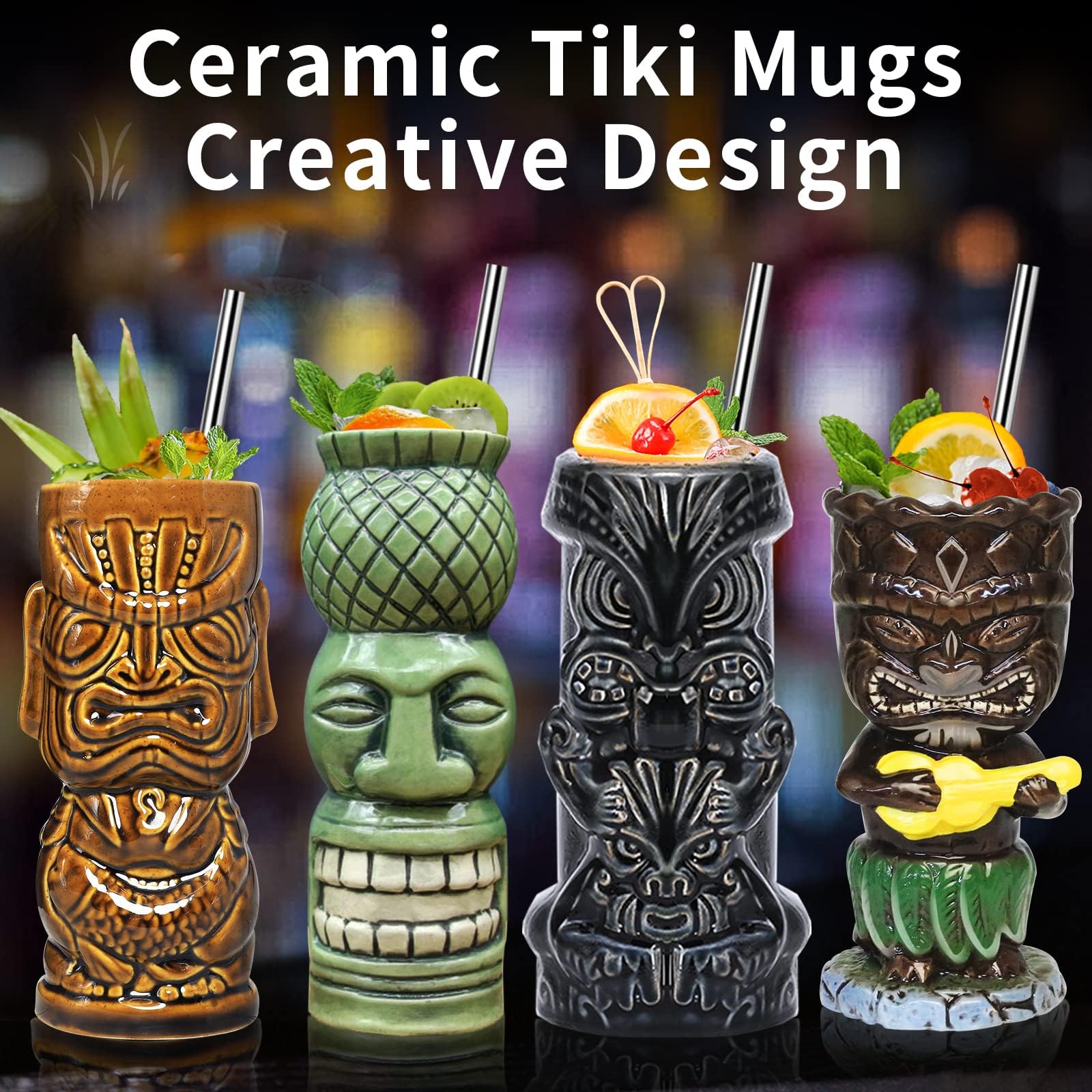 SuproBarware ceramic cocktail glasses with durable glaze for outdoor parties