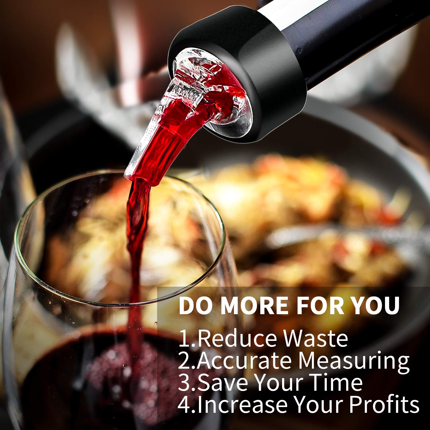 SuproBarware easy-insert pourer speeds up setup.