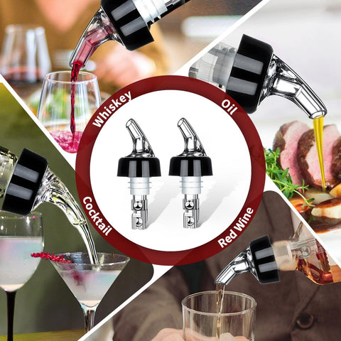 SuproBarware pourer attached to a wine bottle for quick, mess-free serving