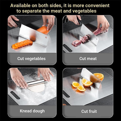 SUQ Upgrade Titanium cutting board 12x9 inches ready for everyday prep