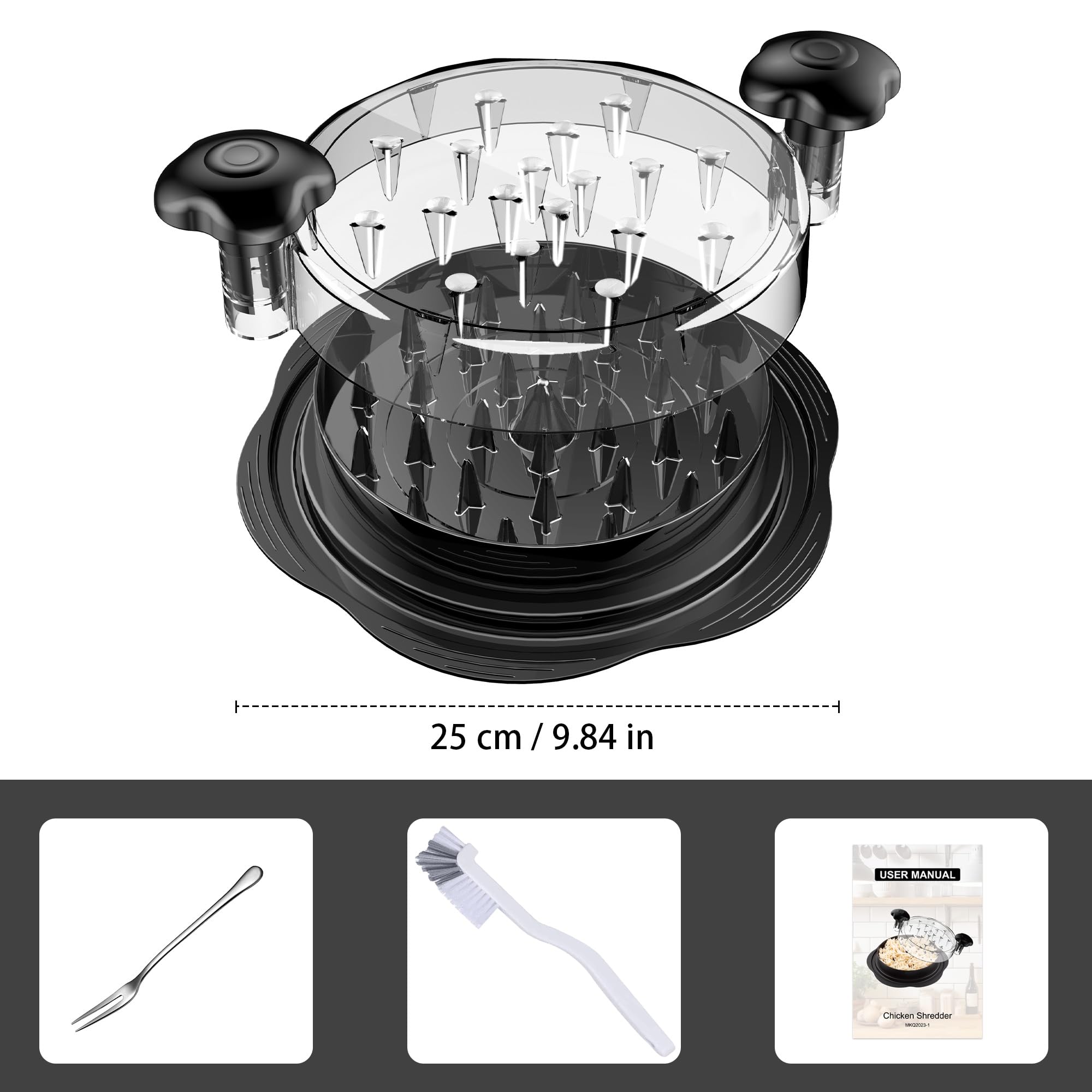 SURETIVIAN shredder ideal for pulled pork and shredded chicken.