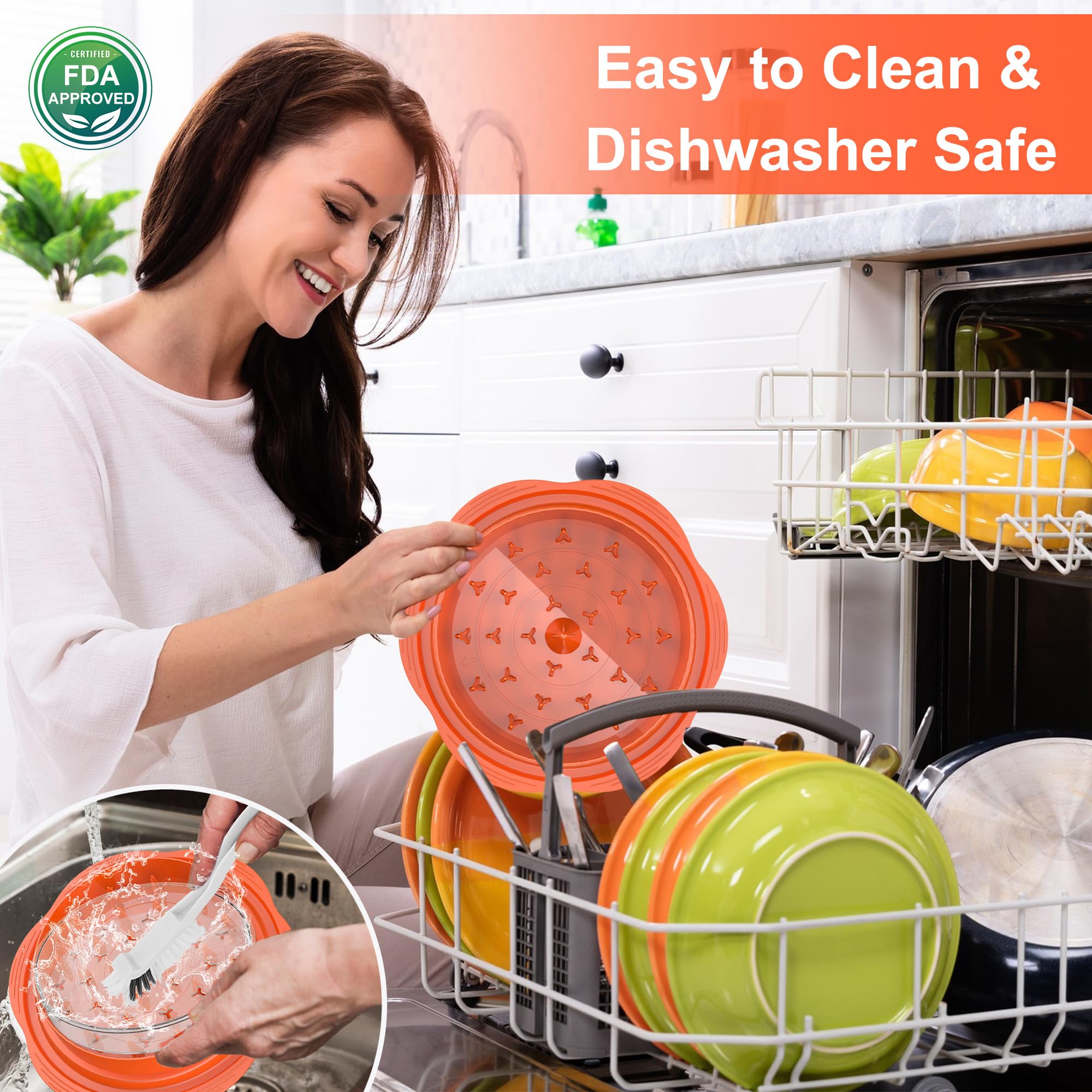 SURETIVIAN Chicken Shredder includes cleaning brush for thorough cleaning.