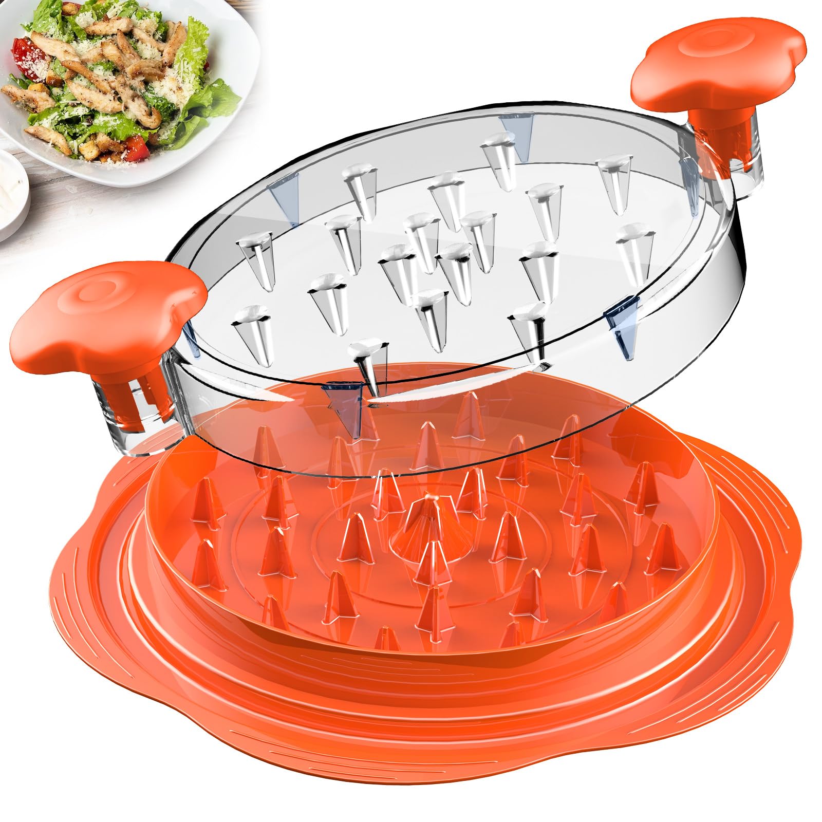 Suretivian chicken shredder with ergonomic handle for quick, even shredding.
