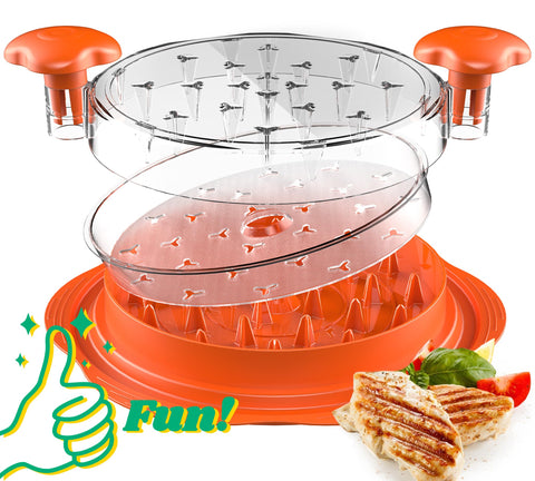 SURETIVIAN Chicken Shredder with removable plate for fast, mess-free shredding.