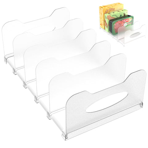 SURETIVIAN freezer organizer with a 12-inch visible rack and adjustable dividers.