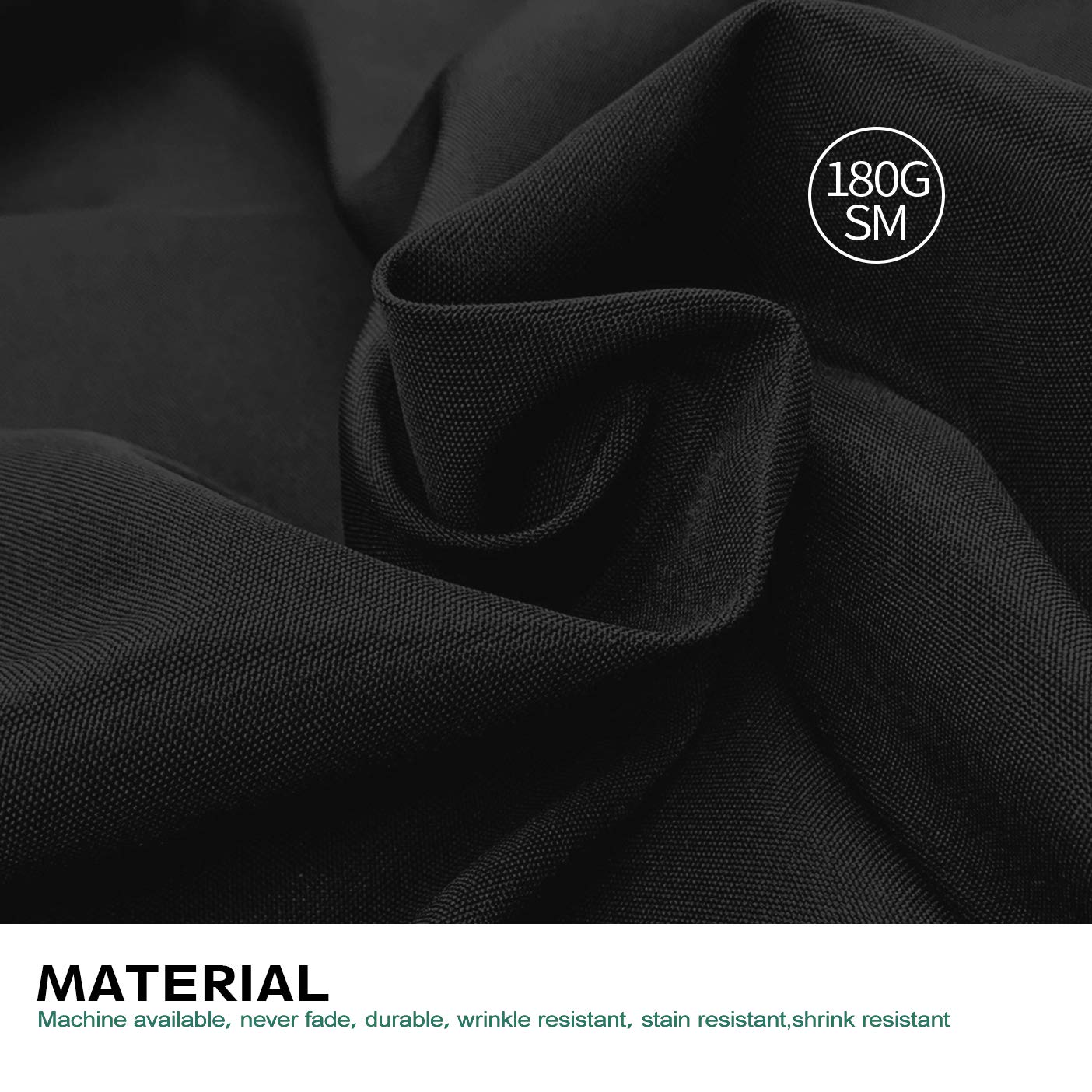 Surmente banquet setting with black tablecloth for elegant dining