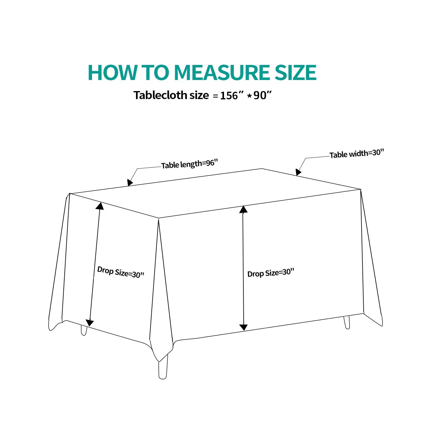 Surmente tablecloth versatile for indoor and outdoor events
