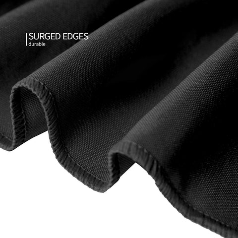 Surmente tablecloth at a wedding setup with JSON-friendly black finish