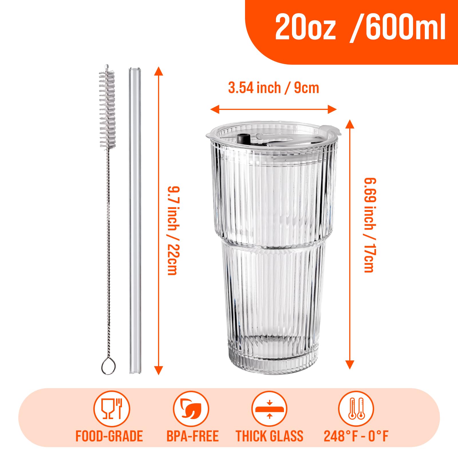 SUROQUE straw brush cleaning tool for thorough straw care