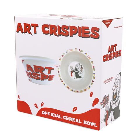 Surreal Entertainment Terrifier 2 Art Crispies bowl interior with Art the Clown grin