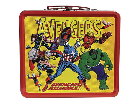 Surreal Entertainment Avengers Assemble lunchbox back panel with iconic heroes for fan appeal