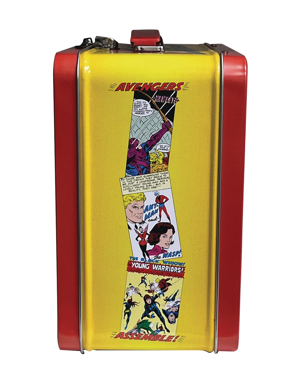 Surreal Entertainment Avengers Assemble lunchbox side detail in retro style for everyday use