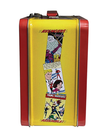 Surreal Entertainment Avengers Assemble lunchbox side detail in retro style for everyday use