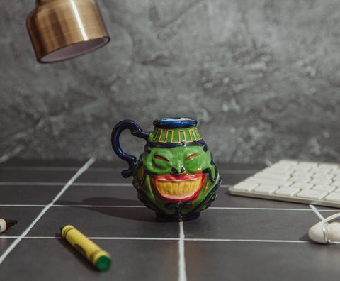 Surreal Entertainment Pot Of Greed mini mug officially licensed Yu-Gi-Oh! collectible.