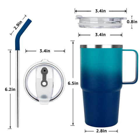 Sursip gift-ready navy tumbler for travel, work, or outdoor adventures.