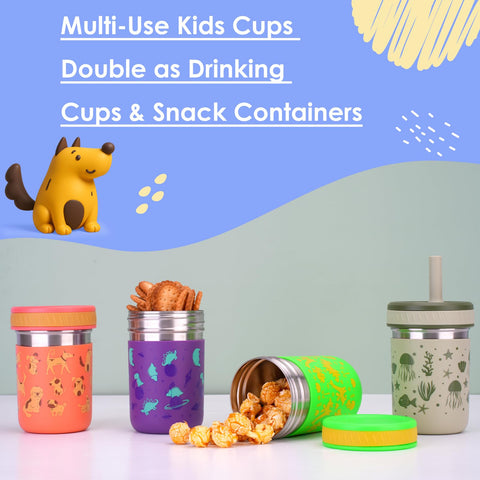 Sursip straw lid on 10 oz cup, mess-free sipping for car trips.