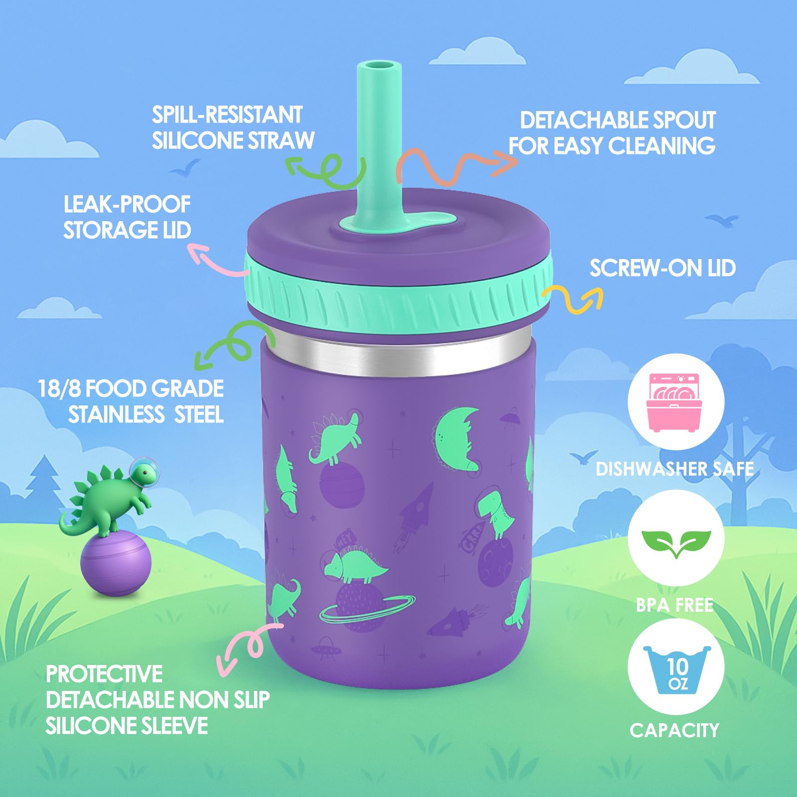 Sursip toddler cup with sealed snack lid keeps fruit or yogurt fresh