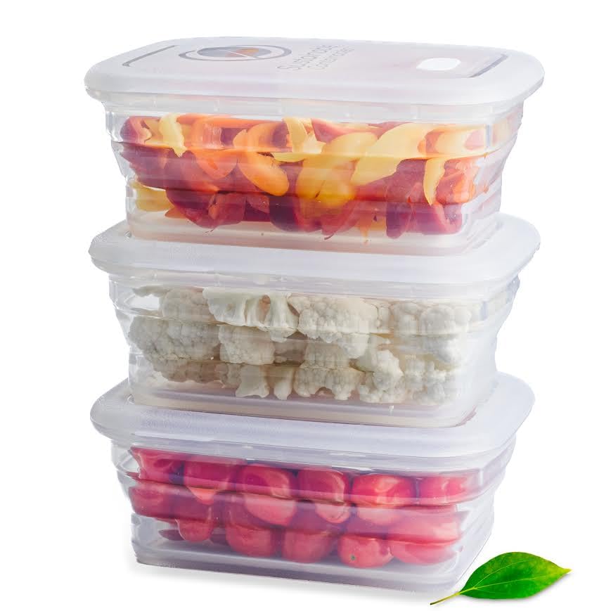 Sustainable Containables collapsible container compact for space-saving storage.