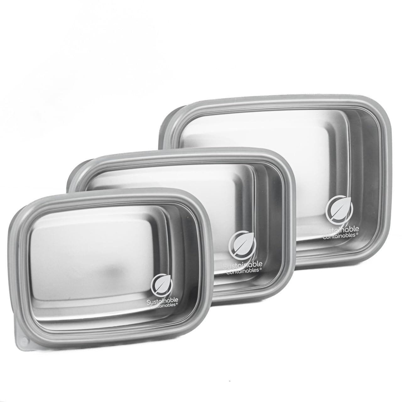 Sustainable Containables dishwasher-safe containers for easy cleaning.