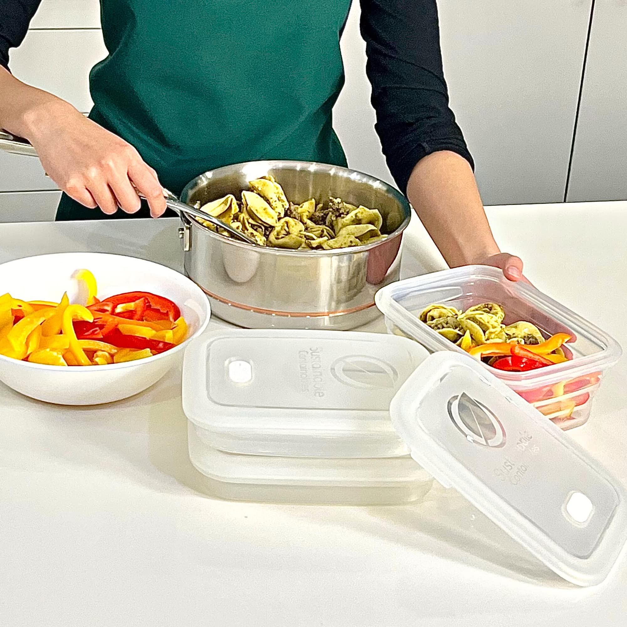 Sustainable Containables travel-lunch-pack ideal for on-the-go meals.