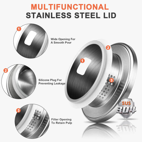 SUSTEAS borosilicate glass clarity and durability for everyday use.