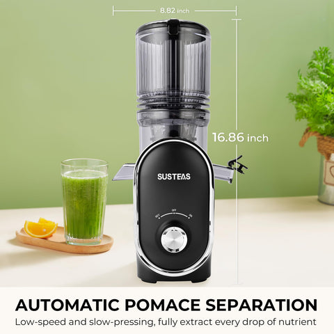 SUSTEAS cold press juicer in a stylish kitchen scene ready for daily use