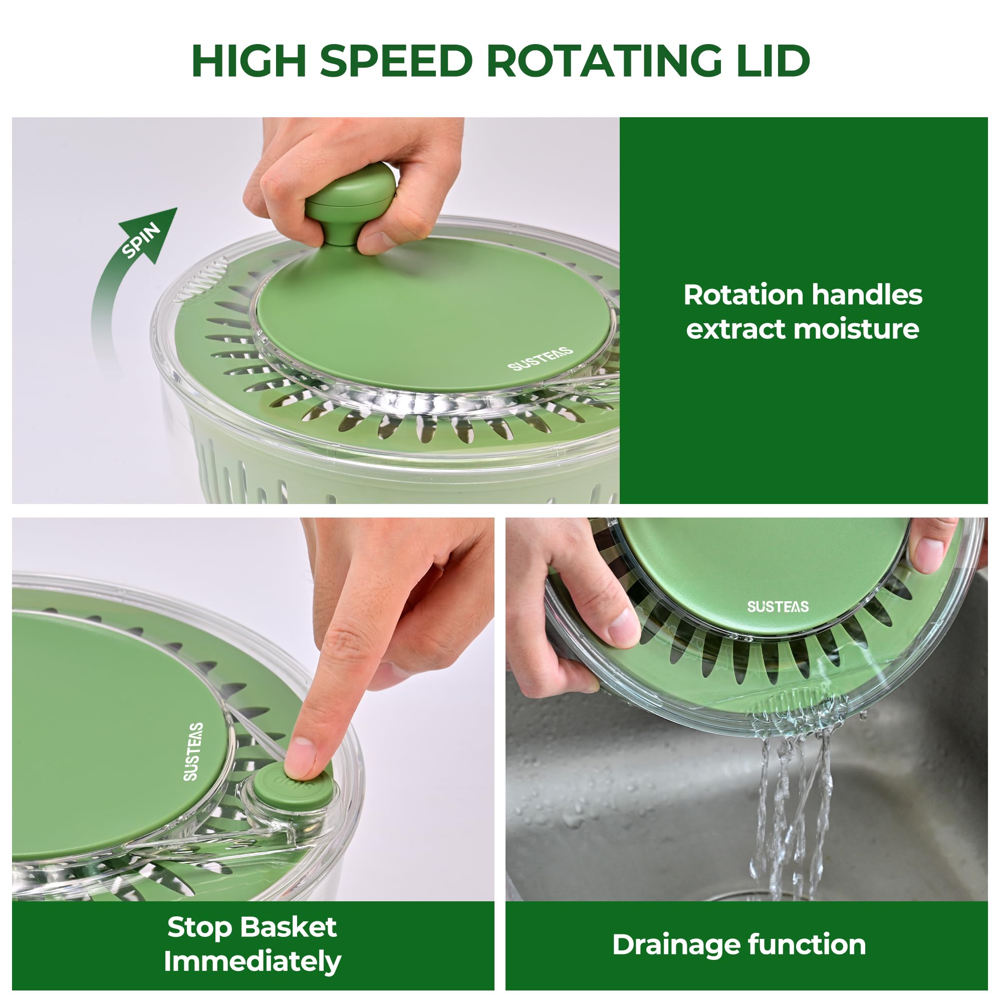 SUSTEAS food-grade materials and durable blades for safe prep