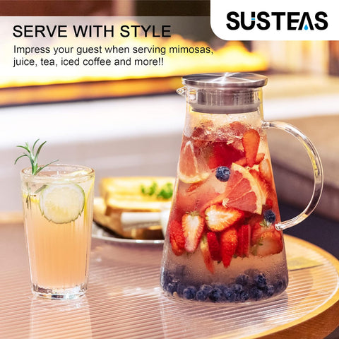 SUSTEAS 1800 ml capacity ideal for family servings and gatherings.