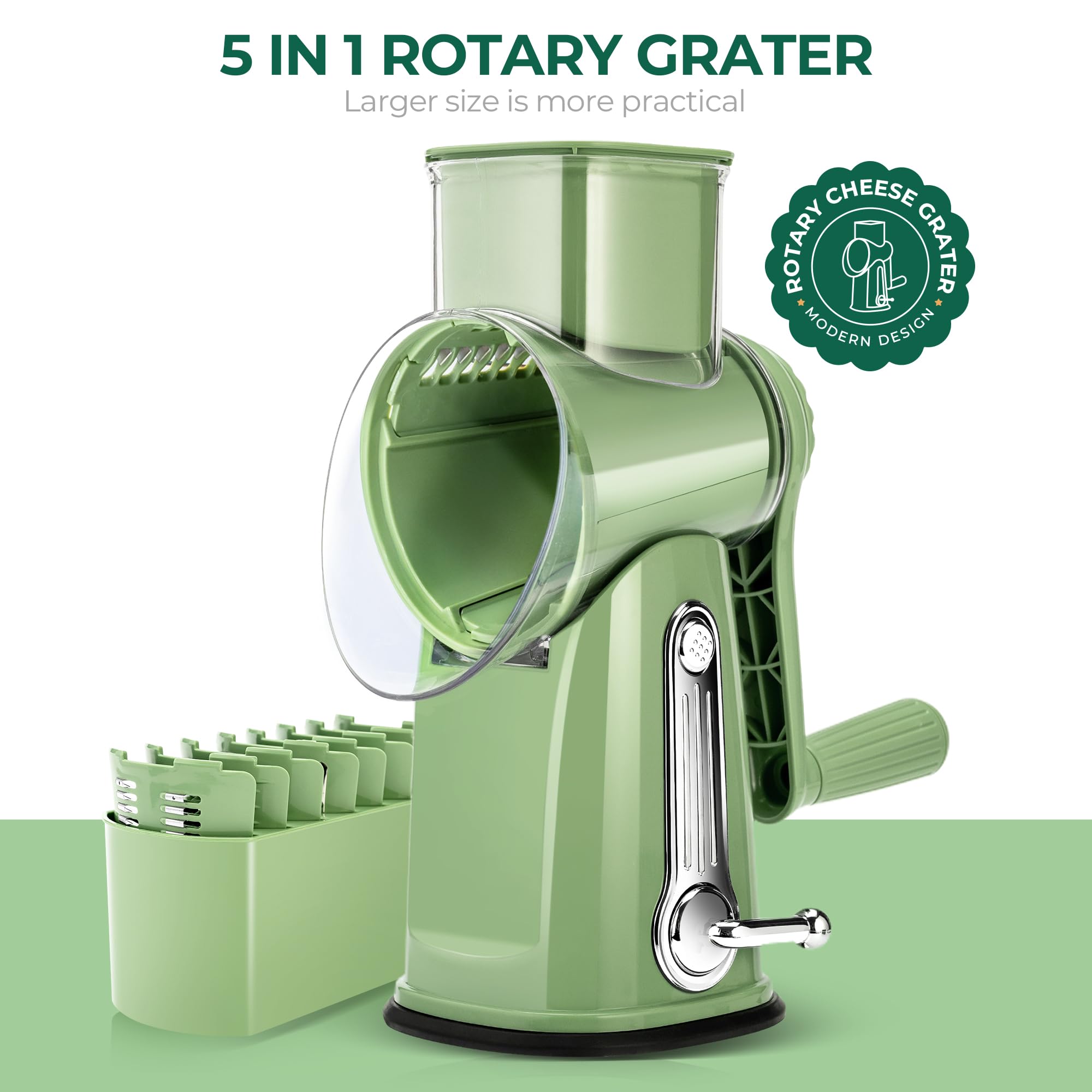 Retro green SUSTEAS look adds natural charm to your kitchen