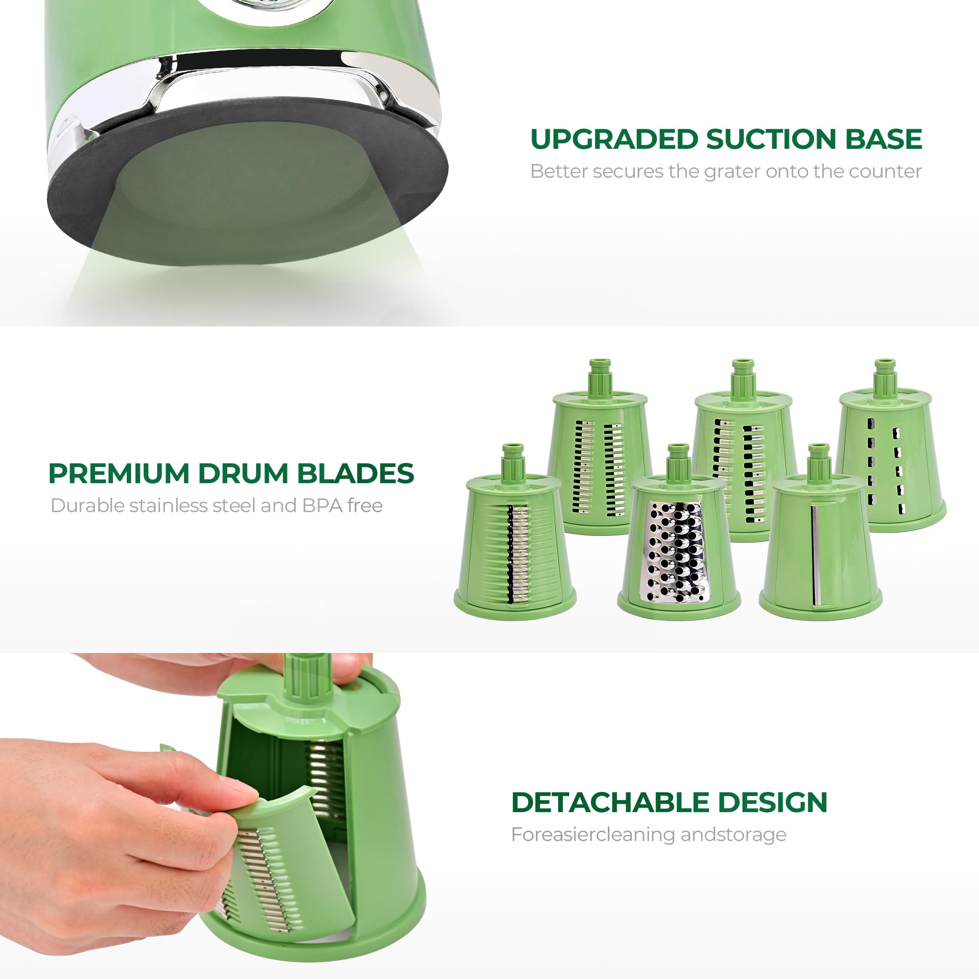 SUSTEAS six blade system for versatile shredding and ice crushing