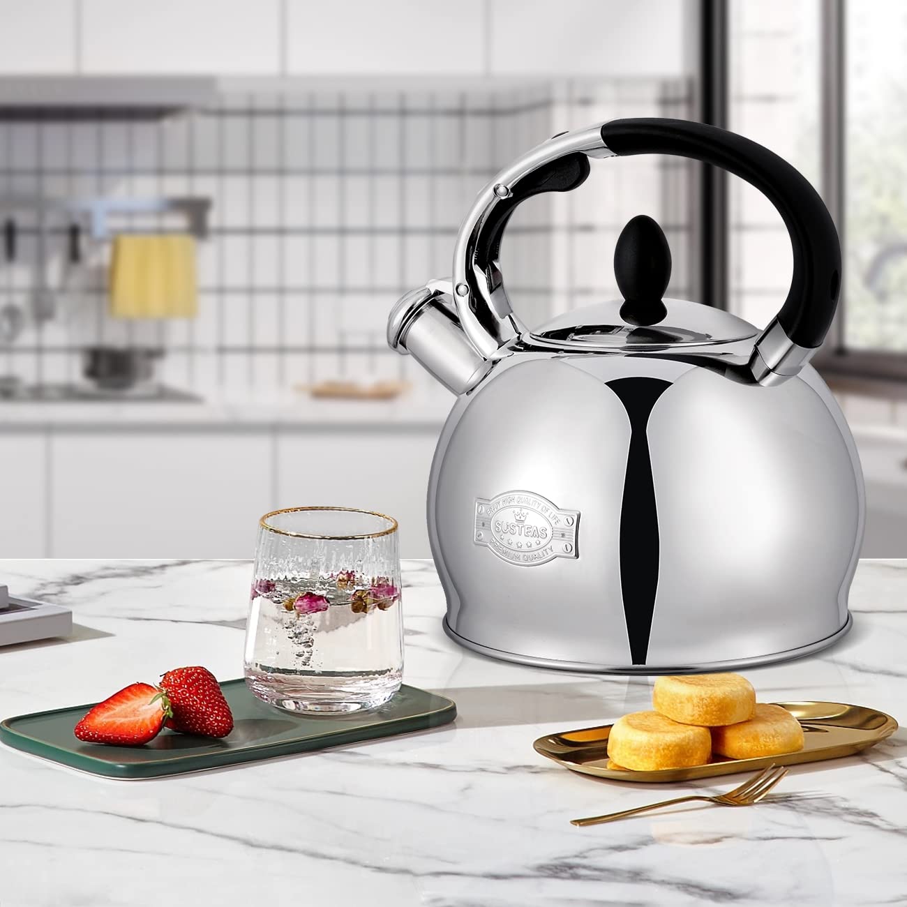SUSTEAS sturdy stainless steel body design and finish