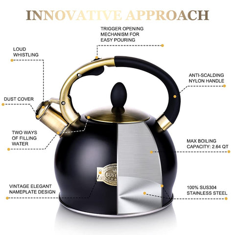 SUSTEAS cool-touch handle supports safe pouring