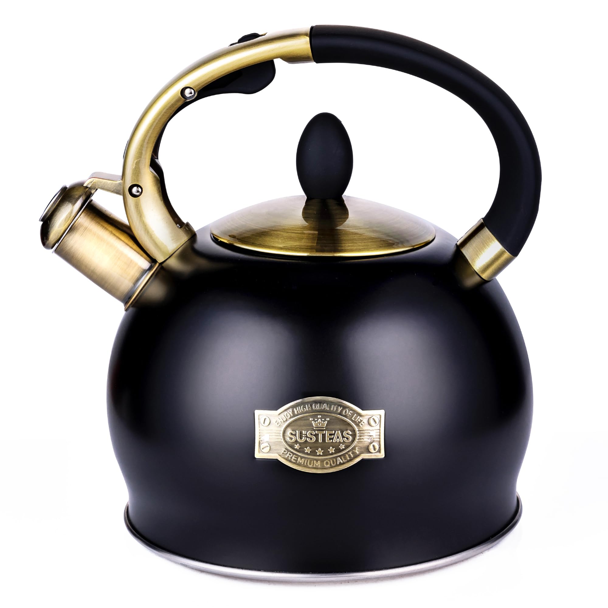 SUSTEAS stove-top tea kettle with whistle for easy boiling