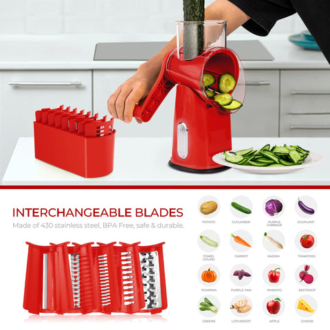 SUSTEAS suction base secures on smooth counters for stable grating.
