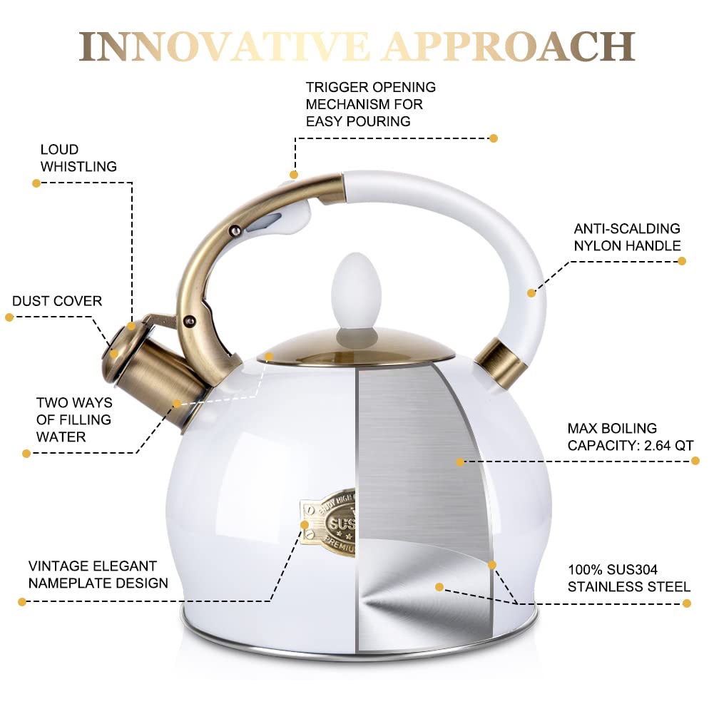 SUSTEAS teapot with push-button pour for controlled serving