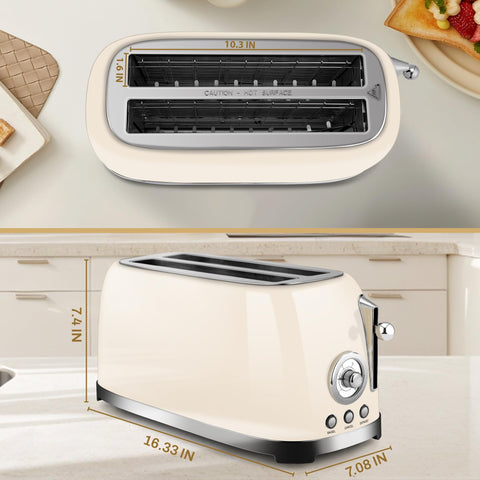 SUSTEAS Toaster defrost mode activates for thawed bagels and bread