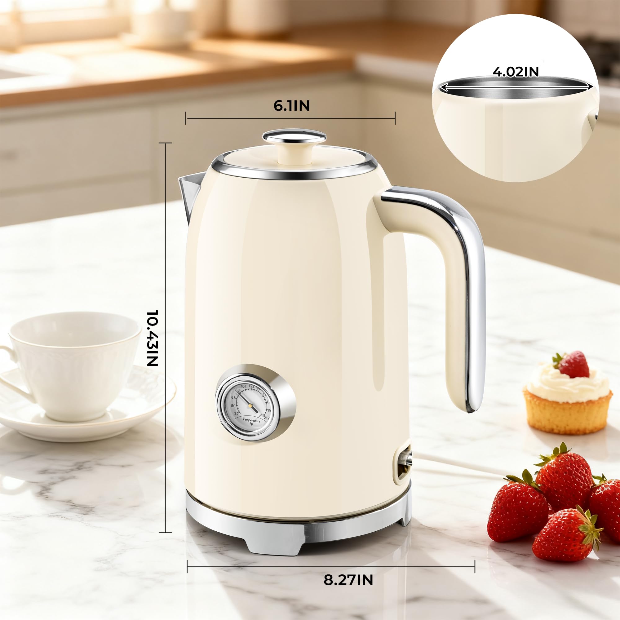 SUSTEAS V-shaped spout delivers drip-free pouring for tea prep.