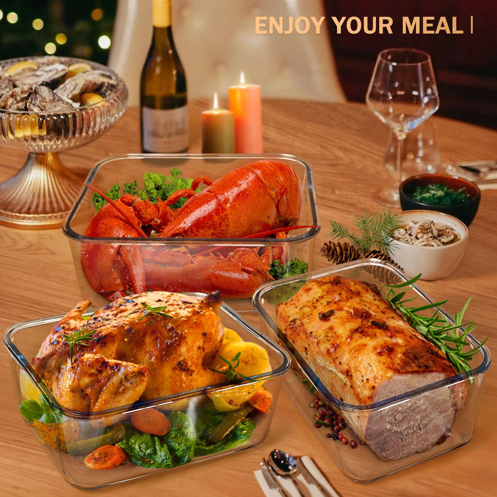 Susukkie crystal-clear visibility container helps identify contents at a glance.