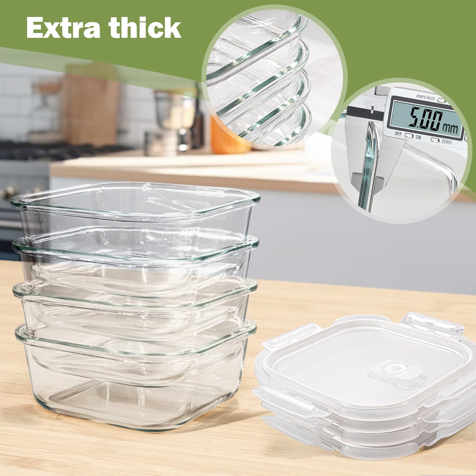 Susukkie freezer-to-microwave ready glass containers minimize plastic use.