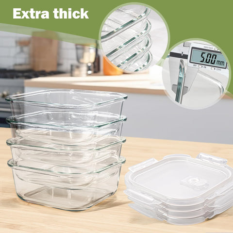 Susukkie freezer-to-microwave ready glass containers minimize plastic use.
