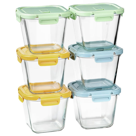 Susukkie glass soup container 32oz with lids keeps soups fresh and mess-free.