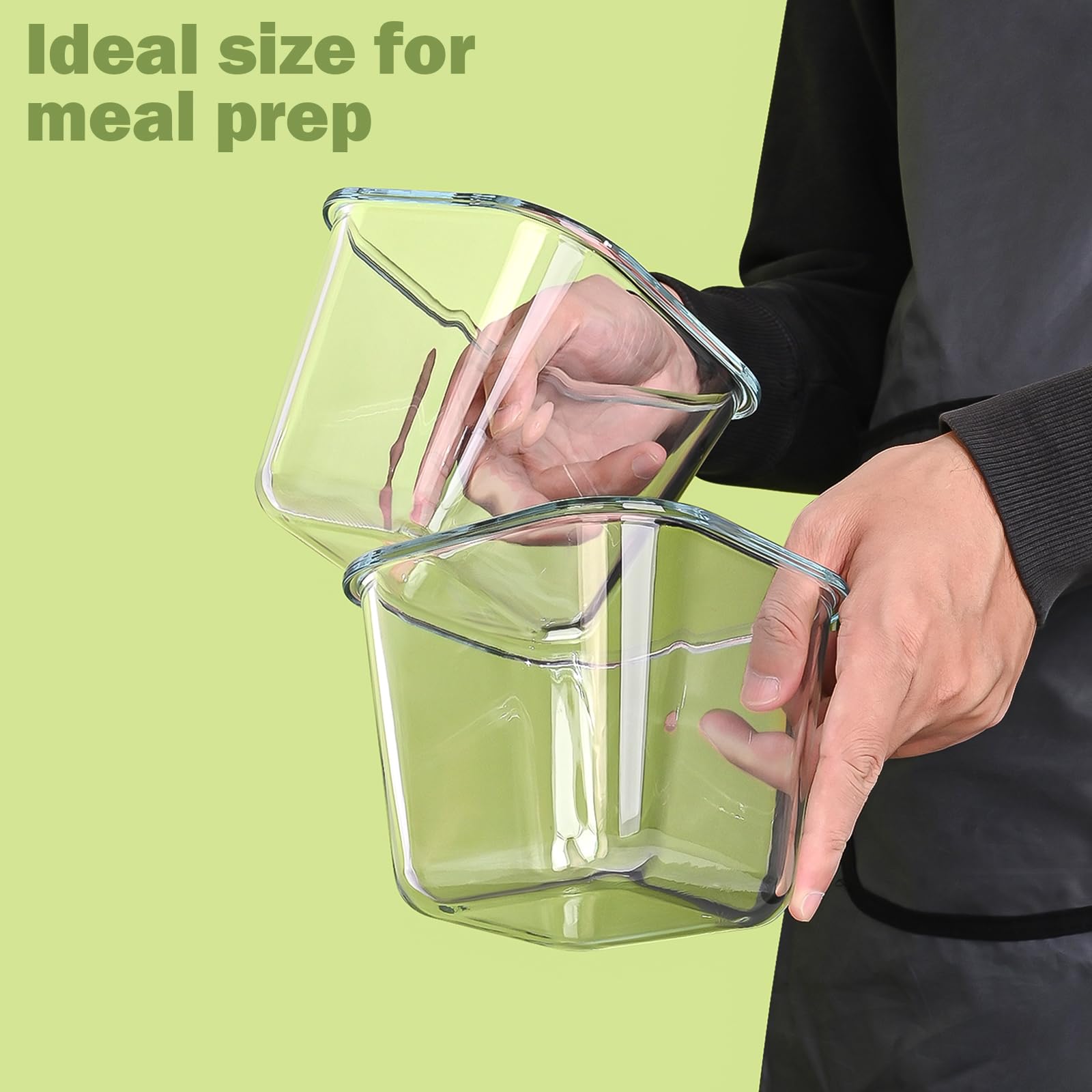 Susukkie glass soup container suitable for microwave reheating without cracking.