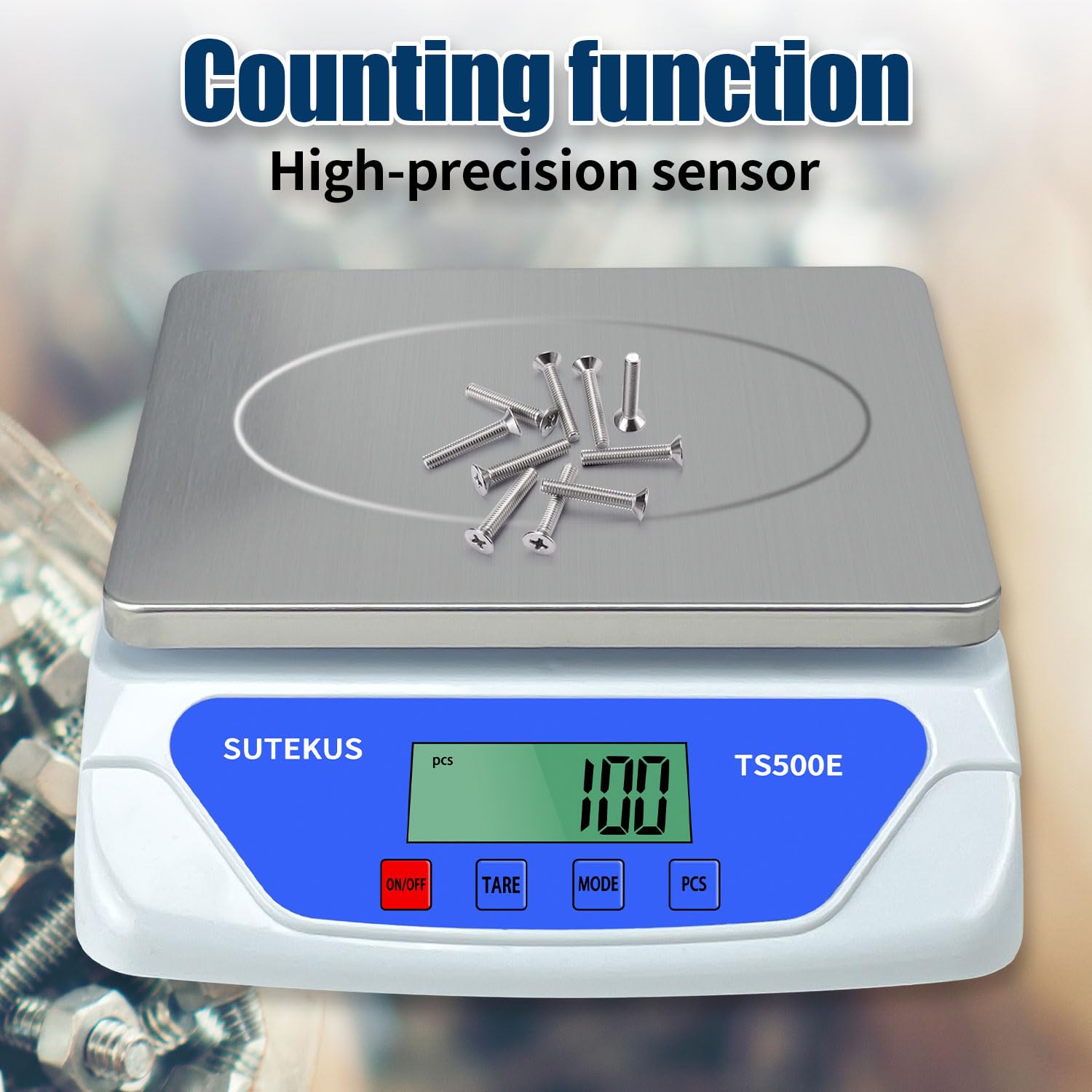 Sutekus scale supports six units for versatile conversions