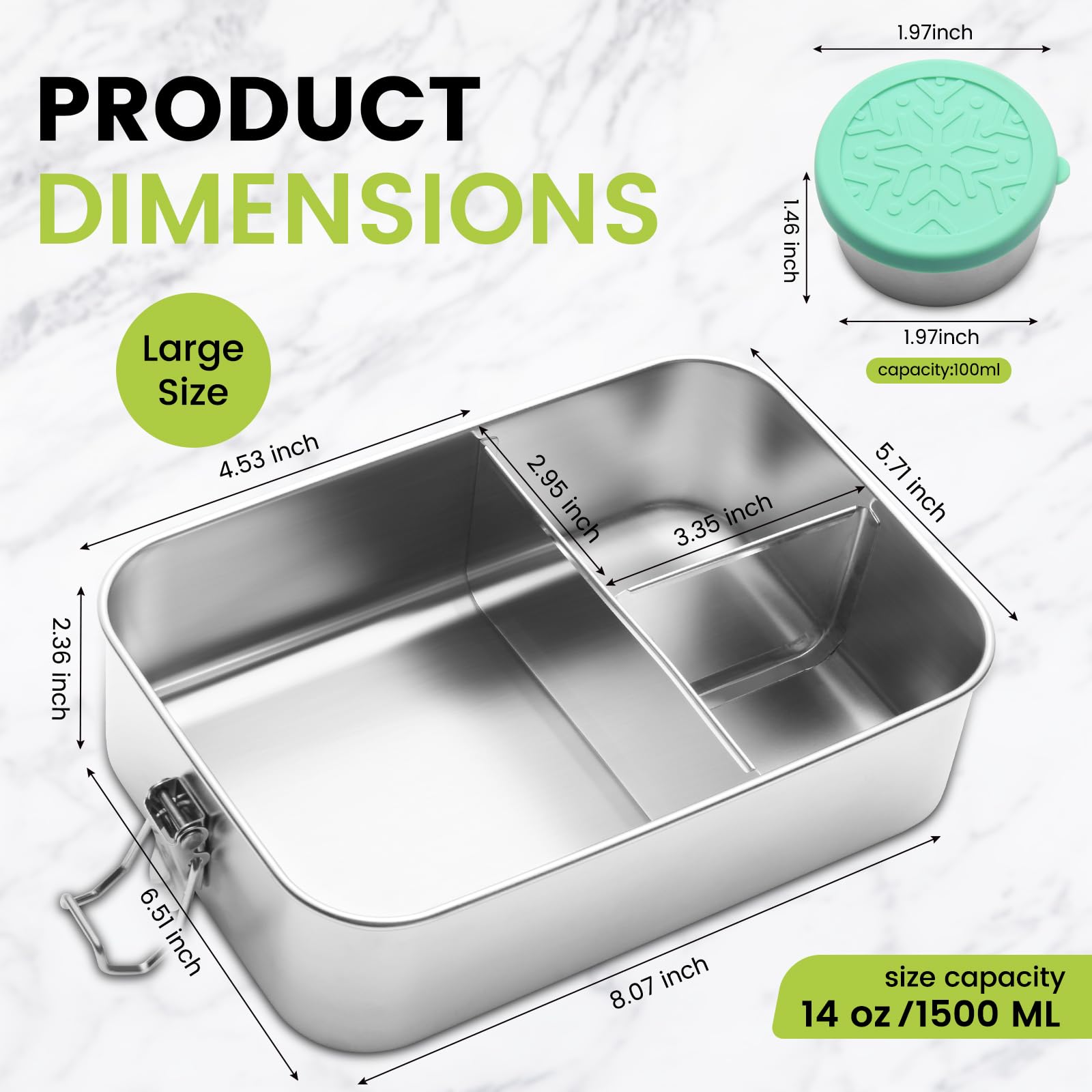 SUTETLW 100ml condiment container for sauces and dips.