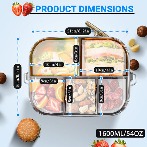 SUTETLW durable, lead-free stainless steel lunch box for daily reuse.